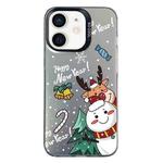 For iPhone 11 Christmas Series PC Full Coverage Pattern Phone Case(CK059 Black)