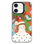 For iPhone 11 Christmas Series PC Full Coverage Pattern Phone Case(CK062 Black)