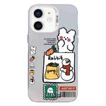 For iPhone 11 Christmas Series PC Full Coverage Pattern Phone Case(CW050 White)