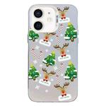 For iPhone 11 Christmas Series PC Full Coverage Pattern Phone Case(CW057 White)