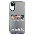 For iPhone XR Christmas Series PC Full Coverage Pattern Phone Case(CK052 Black)