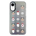 For iPhone XR Christmas Series PC Full Coverage Pattern Phone Case(CK060 Black)