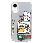 For iPhone XR Christmas Series PC Full Coverage Pattern Phone Case(CW050 White)