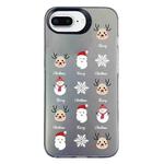 For iPhone 7 Plus / 8 Plus Christmas Series PC Full Coverage Pattern Phone Case(CK060 Black)