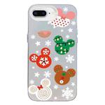 For iPhone 7 Plus / 8 Plus Christmas Series PC Full Coverage Pattern Phone Case(CW051 White)