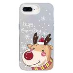 For iPhone 7 Plus / 8 Plus Christmas Series PC Full Coverage Pattern Phone Case(CW055 White)