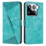 For Xiaomi 15 Pro Dream Triangle Leather Phone Case with Lanyard(Green)