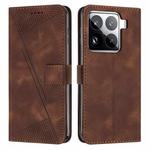 For Xiaomi 15 Pro Dream Triangle Leather Phone Case with Lanyard(Brown)