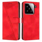 For Xiaomi 15 Dream Triangle Leather Phone Case with Lanyard(Red)