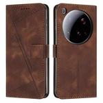 For Xiaomi 15 Ultra Dream Triangle Leather Phone Case with Lanyard(Brown)