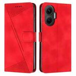 For Xiaomi Poco F7 Dream Triangle Leather Phone Case with Lanyard(Red)