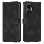 For Xiaomi Poco F7 Dream Triangle Leather Phone Case with Lanyard(Black)