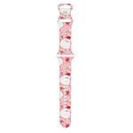 For Apple Watch 46mm / 49mm / 45mm / 44mm Christmas Pattern Silicone Watch Band(Santa Claus Pink)