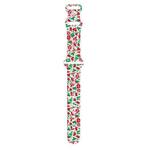 For Apple Watch 46mm / 49mm / 45mm / 44mm Christmas Pattern Silicone Watch Band(Christmas Gift)