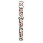 For Apple Watch 42mm / 41mm / 40mm / 38mm Christmas Pattern Silicone Watch Band(Christmas Gift)