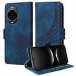 For Huawei nova 14 Embossed Rhombus Starry Leather Phone Case(Blue)