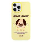 For iPhone 14 Pro Skin Feeling Jelly TPU Hybrid PC Phone Case(Bread Puppy Yellow)