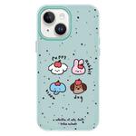 For iPhone 13 Skin Feeling Jelly TPU Hybrid PC Phone Case(Fruit Challenge Green)