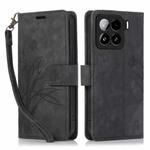 For Xiaomi 15 Orchid Butterfly Embossed Leather Phone Case(Black)