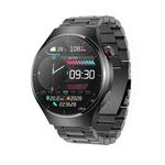 MT200 1.43 inch AMOLED IP67 Steel Band Smart Call Watch, Support ECG(Black)