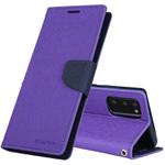 For Samsung Galaxy Note20 GOOSPERY FANCY DIARY Horizontal Flip PU Leather Case with Holder & Card Slots & Wallet(Purple)