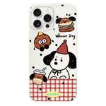 For iPhone 16 Pro Max Skin Feeling Jelly TPU Hybrid PC Phone Case(Hamburger Dachshund Beige)