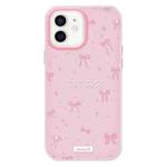 For iPhone 11 Skin Feeling Jelly TPU Hybrid PC Phone Case(Love Bow Pink)