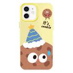 For iPhone 11 Skin Feeling Jelly TPU Hybrid PC Phone Case(Celebration Cookies Yellow)
