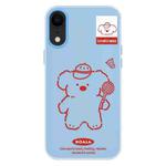 For iPhone XR Skin Feeling Jelly TPU Hybrid PC Phone Case(Koala Blue)