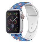 For Apple Watch 42mm / 41mm / 40mm / 38mm Christmas Pattern Silicone Watch Band(Animal Christmas)