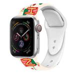 For Apple Watch 42mm / 41mm / 40mm / 38mm Christmas Pattern Silicone Watch Band(Christmas Socks)