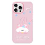 For iPhone 11 Pro Max Skin Feeling Jelly TPU Hybrid PC Phone Case(Dog Tote Bag Pink)