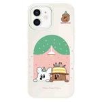 For iPhone 11 Skin Feeling Jelly TPU Hybrid PC Phone Case(Birthday Puppy Beige)