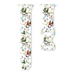 For Apple Watch 46mm / 49mm / 45mm / 44mm Christmas Pattern Butterfly Buckle Silicone Watch Band(Lantern Santa Claus)