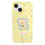 For iPhone 14 Skin Feeling Jelly TPU Hybrid PC Phone Case(Yellow Puppy Yellow)