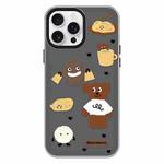 For iPhone 11 Pro Max Skin Feeling Jelly TPU Hybrid PC Phone Case(Puppy Black)