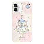 For iPhone 16 Plus Skin Feeling Jelly TPU Hybrid PC Phone Case(Dessert Cake Stand White)