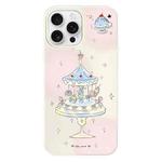 For iPhone 14 Pro Max Skin Feeling Jelly TPU Hybrid PC Phone Case(Dessert Cake Stand White)