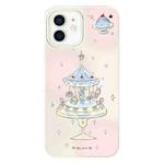 For iPhone 12 Skin Feeling Jelly TPU Hybrid PC Phone Case(Dessert Cake Stand White)