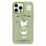 For iPhone 11 Pro Max Skin Feeling Jelly TPU Hybrid PC Phone Case(Cup Dog Green)