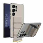 For Samsung Galaxy S25 Ultra 5G GKK Ultra-thin Wristband Holder Phone Case(Gray)