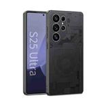 For Samsung Galaxy S25 Ultra 5G GKK AG Craft Skin Feel Circuit Diagram Edition Full Coverage Phone Case(Black)