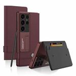 For Samsung Galaxy S25 Ultra 5G GKK Flip Wallet Leather Phone Case, Without Pen(Red)