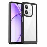 For OPPO A3 4G / A40 / A40m / A60 Colorful Series Acrylic Hybrid TPU Phone Case(Black)