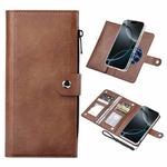 For iPhone 16 Pro Max ViLi GVS-C Series MagSafe Magnetic RFID Leather Flip Phone Case(Brown)