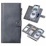 For iPhone 16 Plus ViLi GVS-C Series MagSafe Magnetic RFID Leather Flip Phone Case(Grey)