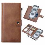 For iPhone 16 Plus ViLi GVS-C Series MagSafe Magnetic RFID Leather Flip Phone Case(Brown)