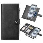 For iPhone 16 ViLi GVS-C Series MagSafe Magnetic RFID Leather Flip Phone Case(Black)