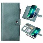 For iPhone 13 Pro ViLi GVS-C Series MagSafe Magnetic RFID Leather Flip Phone Case(Green)