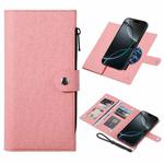 For iPhone 16 Pro Max ViLi GBS Series MagSafe Magnetic RFID Leather Flip Phone Case(Pink)